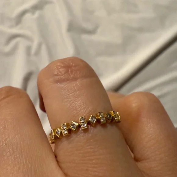 Bony Levy Liora 18k Gold Diamond Stacking Band Ring Nordstrom 6.5 - Picture 5 of 11